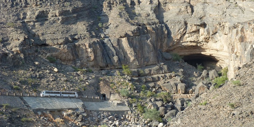 Ancient cave with underground lakes and fascinating rock formations