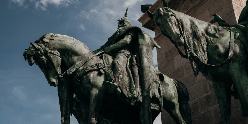 A view of Heroes Square in Tbilisi, that offers some of the best things to do in Budapest.