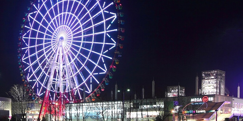 Palette Town offers scenic views, shopping, and entertainment—top things to see in Tokyo in November.