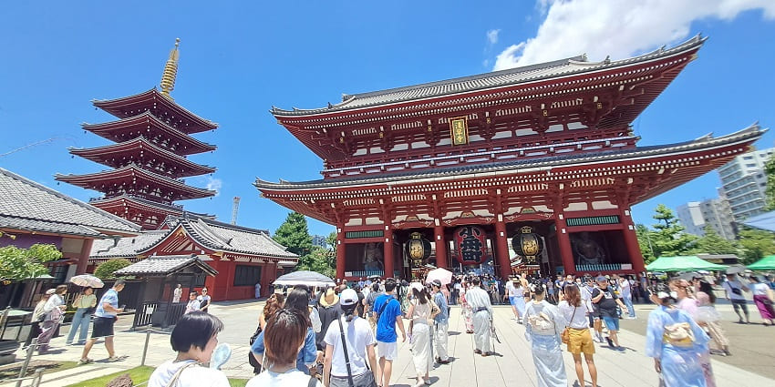 Visiting the historic Buddhist temple in Asakusa is among the best things to do in Tokyo.