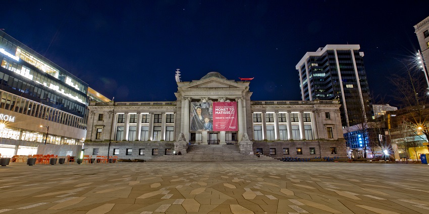 A outside view of Vancouver Art Gallery - one of the things to do in Vancouver.