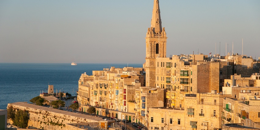 The view of Valletta, bathed in golden sunlight, one of the best things to do.