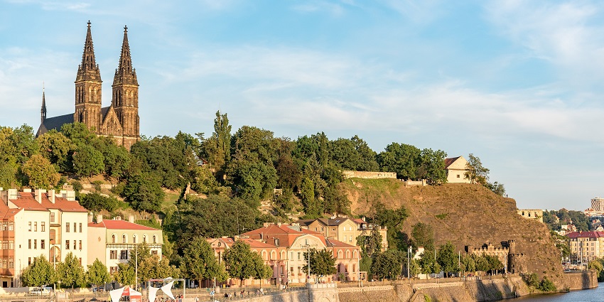 View the historic Vyšehrad fortress which is one of the things to do in Prague.