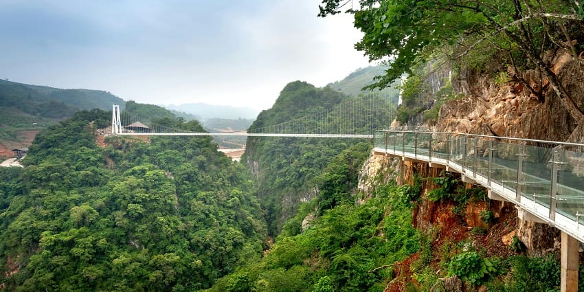 Walking along the Zhangjiajie Glass Bridge is one of the best things to do in China.