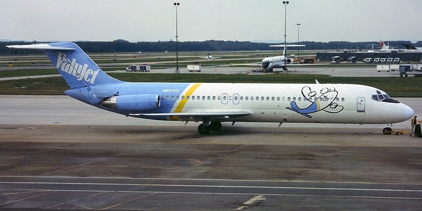 A view of aircraft parked , an international and domestic airport in Washington, DC