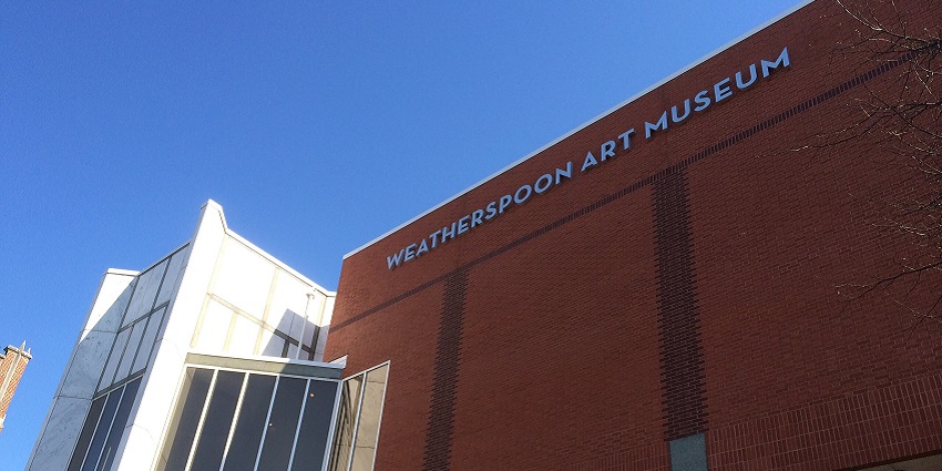 A picture of contemporary art collections at Weatherspoon Museum, Greensboro.