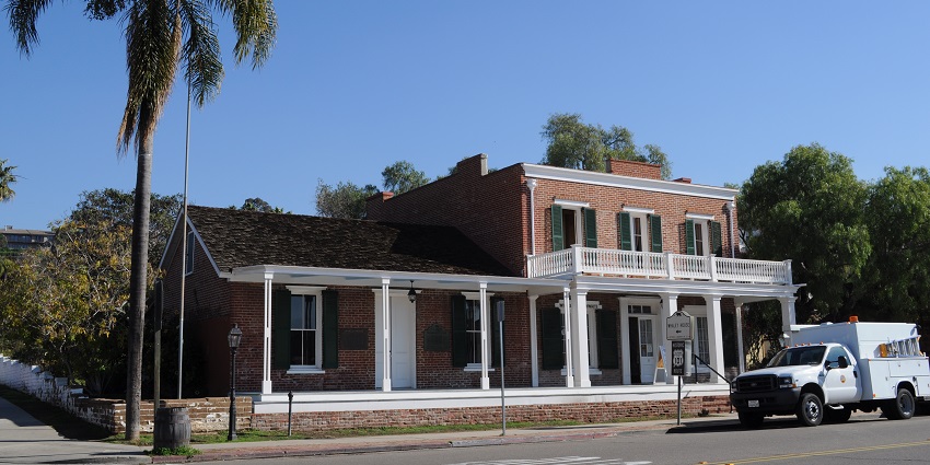 An image of the Whaley House, a historic site in San Diego, said to be haunted by the spirits.
