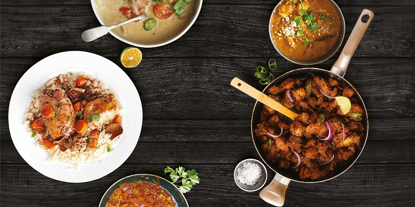 Yummy Chicken Curry served to guests at an eatery near De Adventure Park in Haryana.