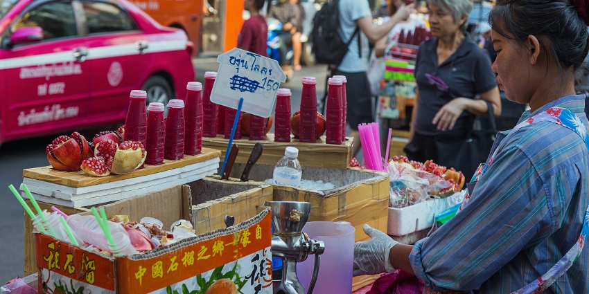 Image of street vendor in Bangkok - Offers diverse dining, from street food to fine dining