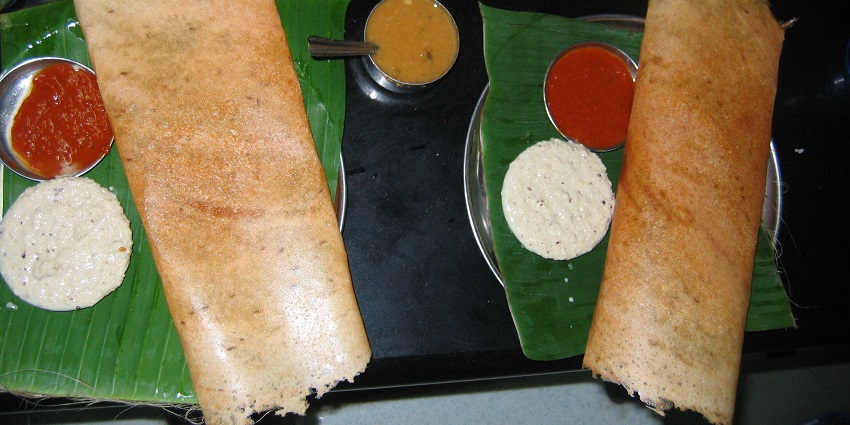Image of Local eateries serve the traditional cuisine, dosa