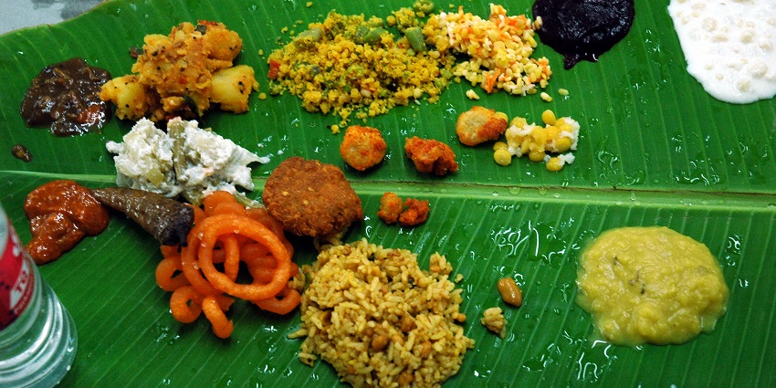 Chennai offers diverse cuisine served on banana leaves.