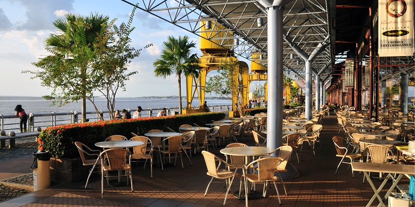 Snapshot of the beautiful restaurant near the Karnak Temple in Egypt