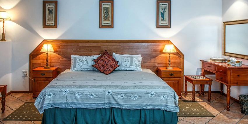A view of a hotel room near the main destination for a comfortable stay.