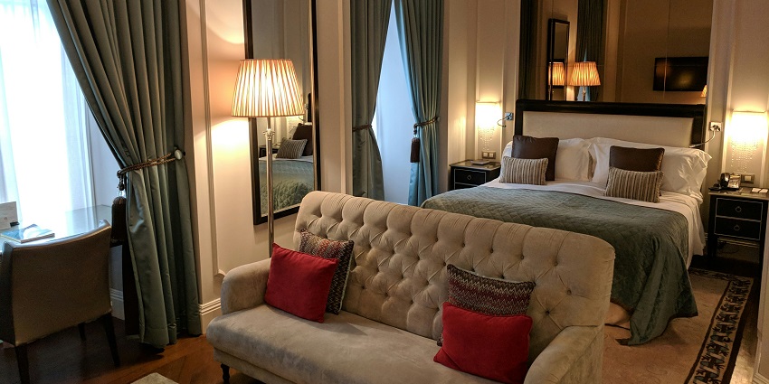 View of a hotel room, one of the accommodations near the harvest festival of Bangladesh.