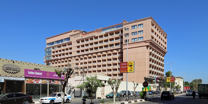Image of the beautiful hotel near the Karnak Temple in Egypt