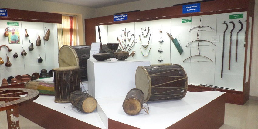 Botanical garden with medicinal plants at Prachin Konkan Museum in Ganpatipule.