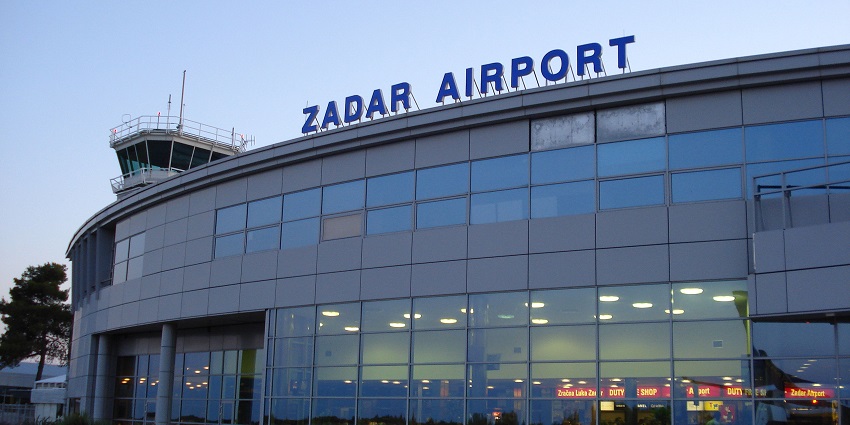 A view of Zadar Airport with modern infrastructure, one of the amazing airports in Croatia.