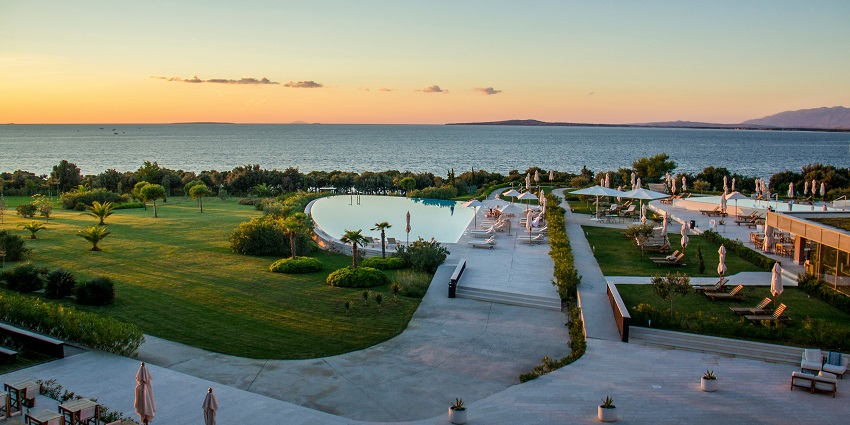 An image of the Zadar at sunset, showcasing its Roman and Venetian history.