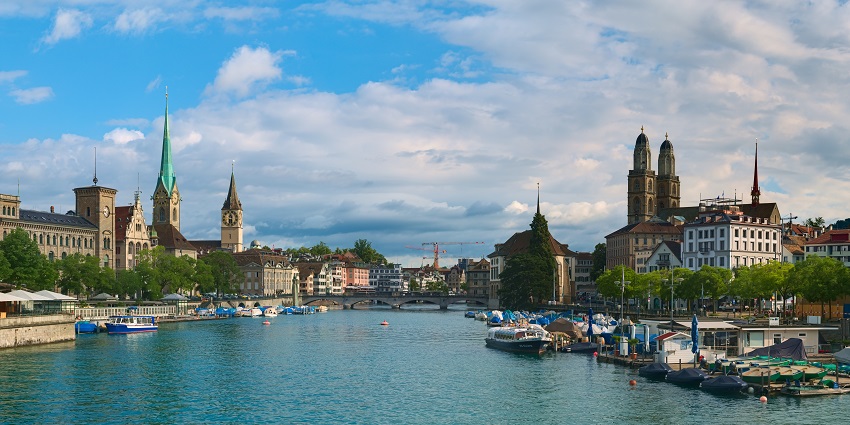 Modern and historic blend in Zurich, among top places to visit in Switzerland