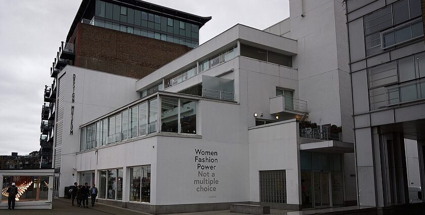 An image of the exterior of the Design Museum, a famous place to visit in London.