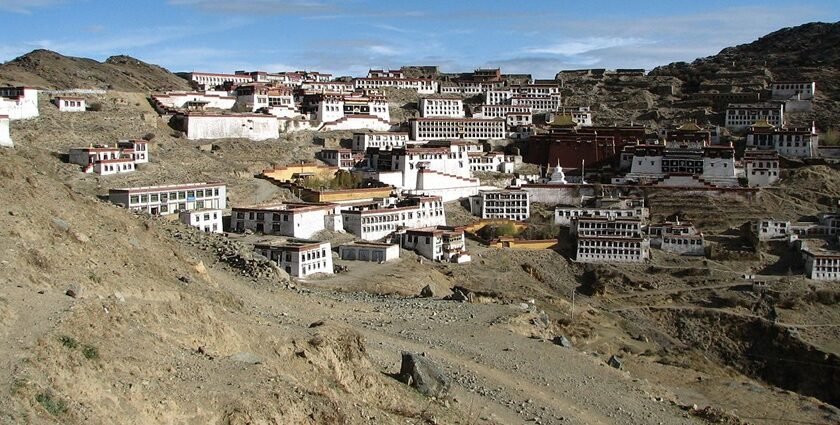 Witness the strong spiritual vibe and divine ambiance of buddhism at Ganden monastery.