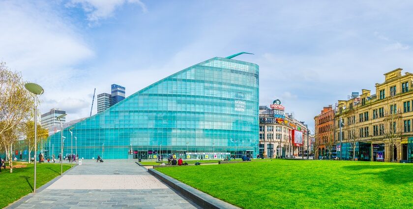 An image of the interior of the National Football Museum, London, United Kingdom.