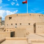 A glimpse of the iconic Nizwa Fort, showcasing Omani history, architecture, and culture.