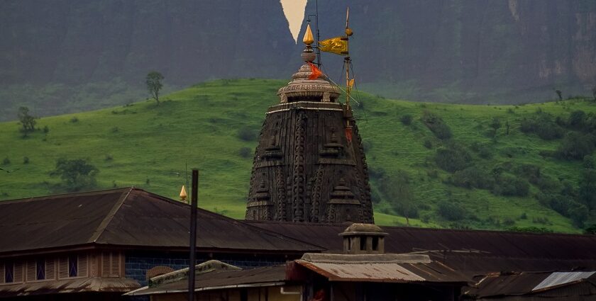 A shiva temple-Tarakeshwar Temple nestled in the Himalayas