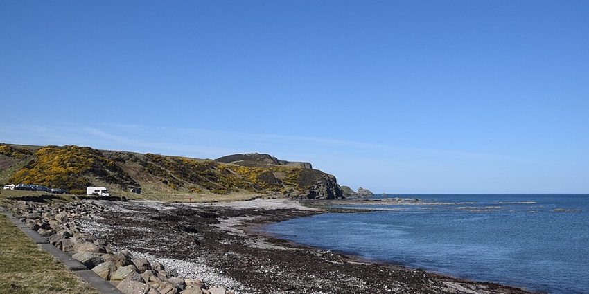 Aberdour beach is known for its rocky surroundings and silver sands, unlike the many beaches.