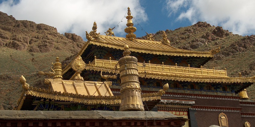 Image of Shigatse or Rikaze , Tashilhunpo Monastery in Tibet