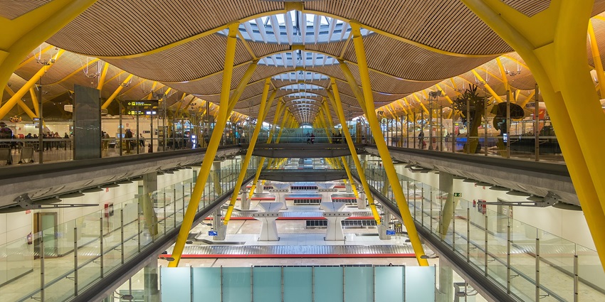 One of the busiest and largest airports in Spain.