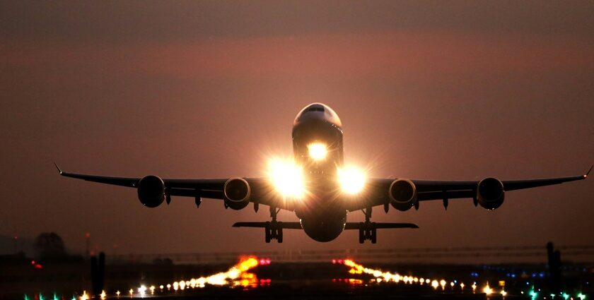 Image of runway at one of the Airports in Portugal - airline about to land