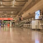 An image of Stockholm Arlanda Airport's terminal, an international airport in Sweden.