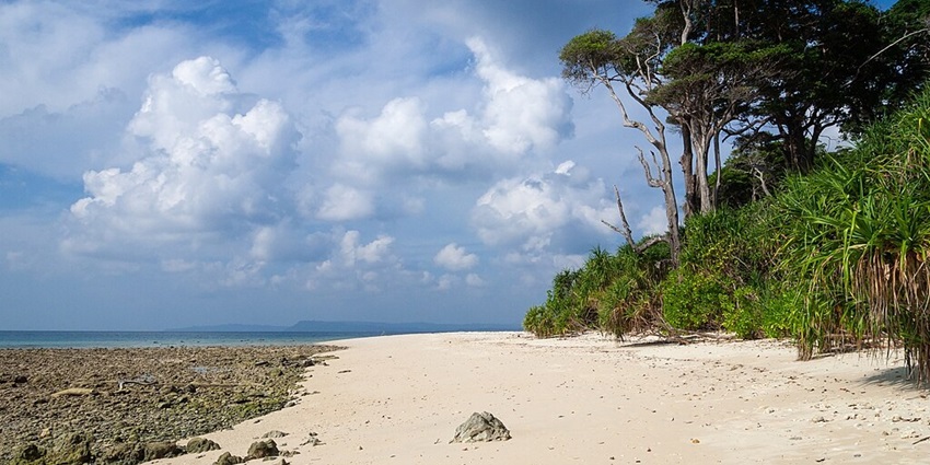 An image of the magnificent view of Shaheed Island at the Andaman & Nicobar Islands