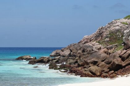 An image of Aride Island Nature Reserve, a biodiversity hotspot with rare bird species.