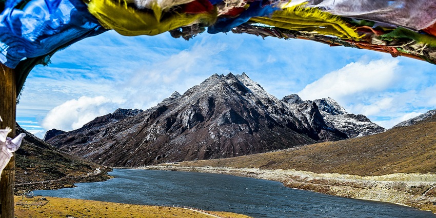An image of Taflagam, a village in Arunachal Pradesh, India, near the border with China.