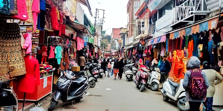 Vibrant market offering unique goods, crafts, and local products