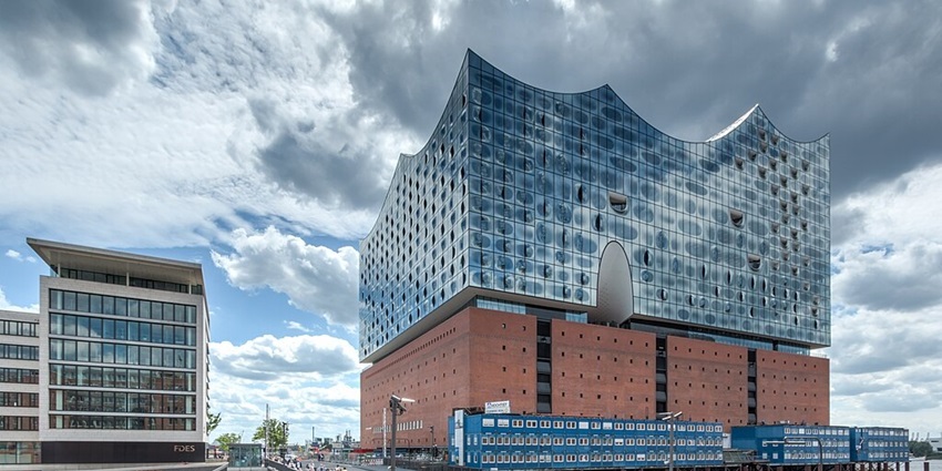 An image of the modern Elbphilharmonie building, one of the best places to visit.