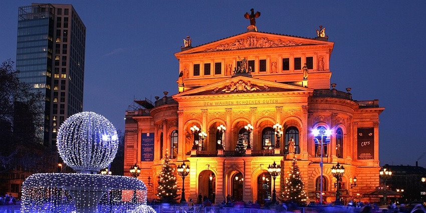 An image showing a view of Alte Oper, one of the most famous things to see in Frankfurt.