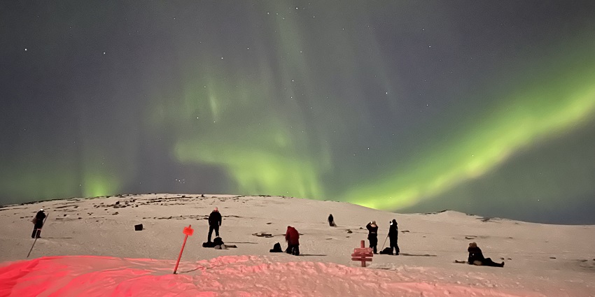 An image of the stunning view from Aurora Sky Station, a famous place near Abisko National Park