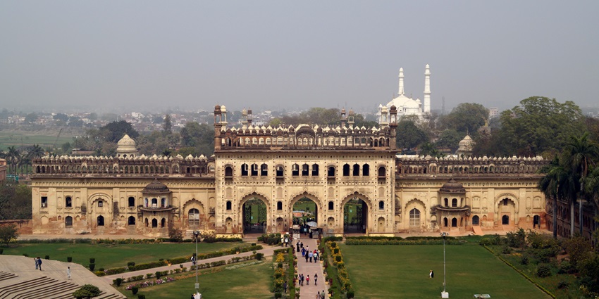 Bara Imambara, a monumental Shia mosque in India, captivates every visitor