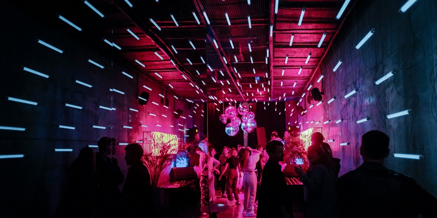 An image of Bauhaus Roppongi Rock club offering rock music and late-night energy.