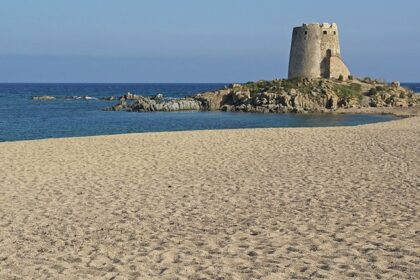 Pleasant view of the beach in Bari.