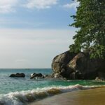 Beau Vallon Beach, Seychelles featuring white sand, clear waters, and stunning views