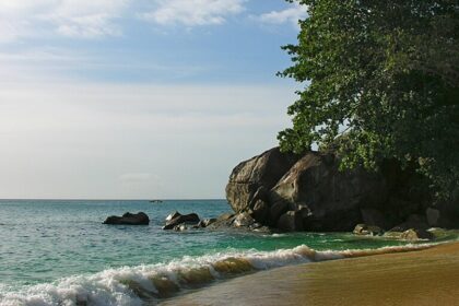 Beau Vallon Beach, Seychelles featuring white sand, clear waters, and stunning views