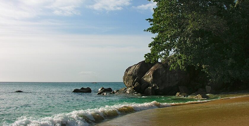 Beau Vallon Beach, Seychelles featuring white sand, clear waters, and stunning views