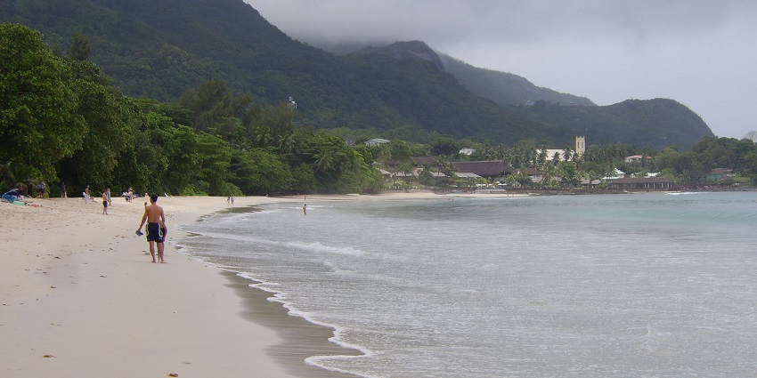Beau Vallon is among the best beaches in Seychelles with clear waters perfect for swimming