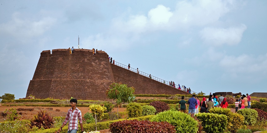 An image showing Bekal Fort, a historic coastal fortress with scenic views and rich heritage.