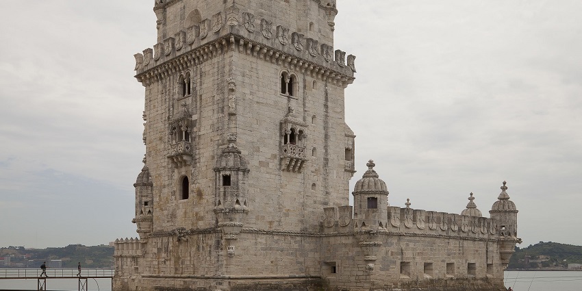 Belém Tower near Jerónimos Monastery is a fortress built to protect Lisbon’s harbour.