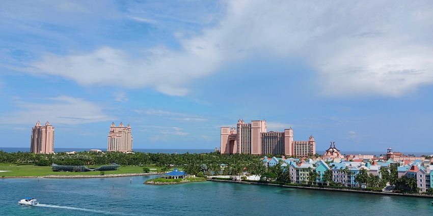 The Paradise Island complex from Sir Sidney Poitier bridge.
